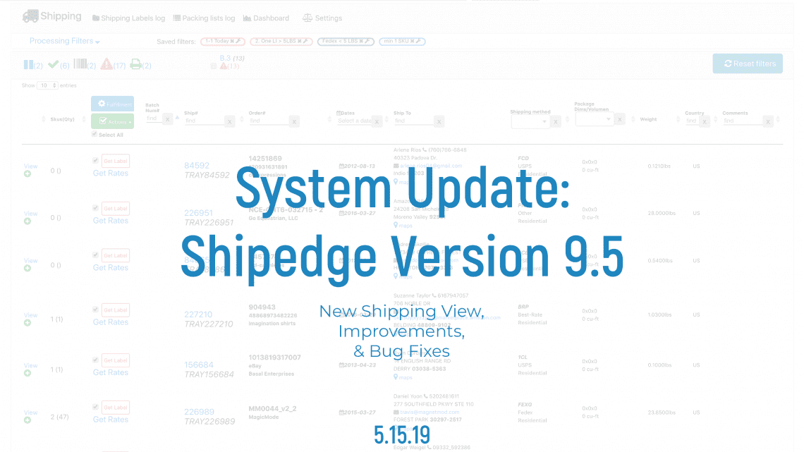 shipedge system update x