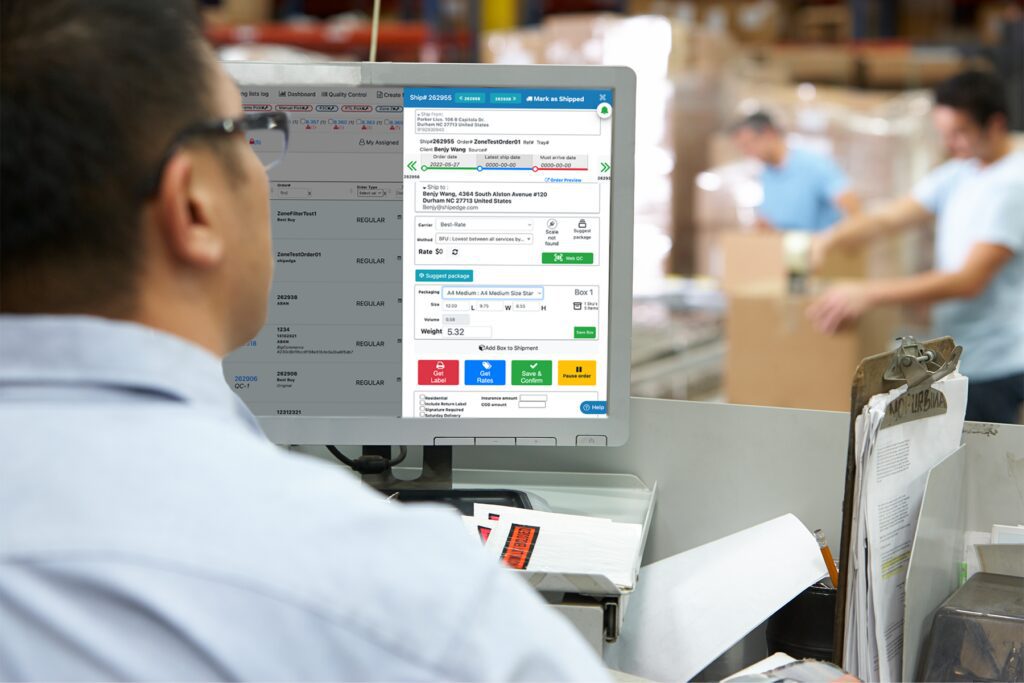 Shipedge warehouse management system for 3PL client management